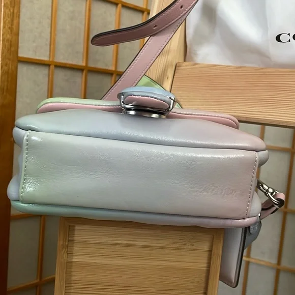 Coach Pillow Tabby 18 Bag in Multi Pale Pistachio, Blue & Pink - Picture 10 of 17
